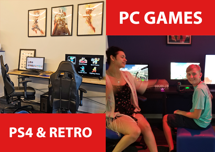 Play PC, Retro, and PS4 games